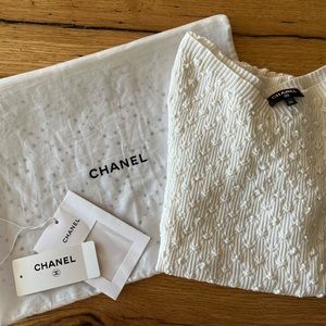 CHANEL White Top Size 36